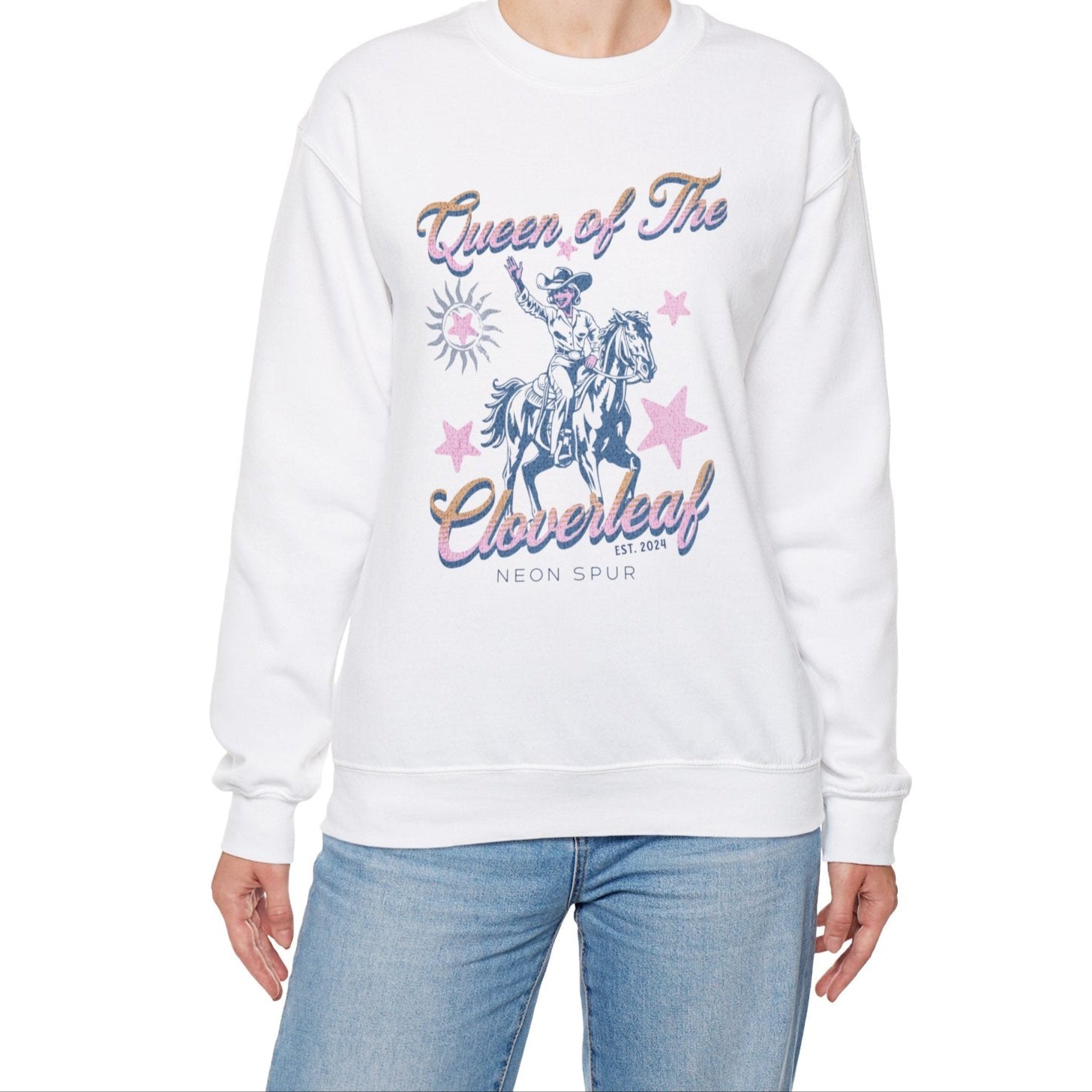 Queen of The Cloverleaf Crewneck Sweatshirt