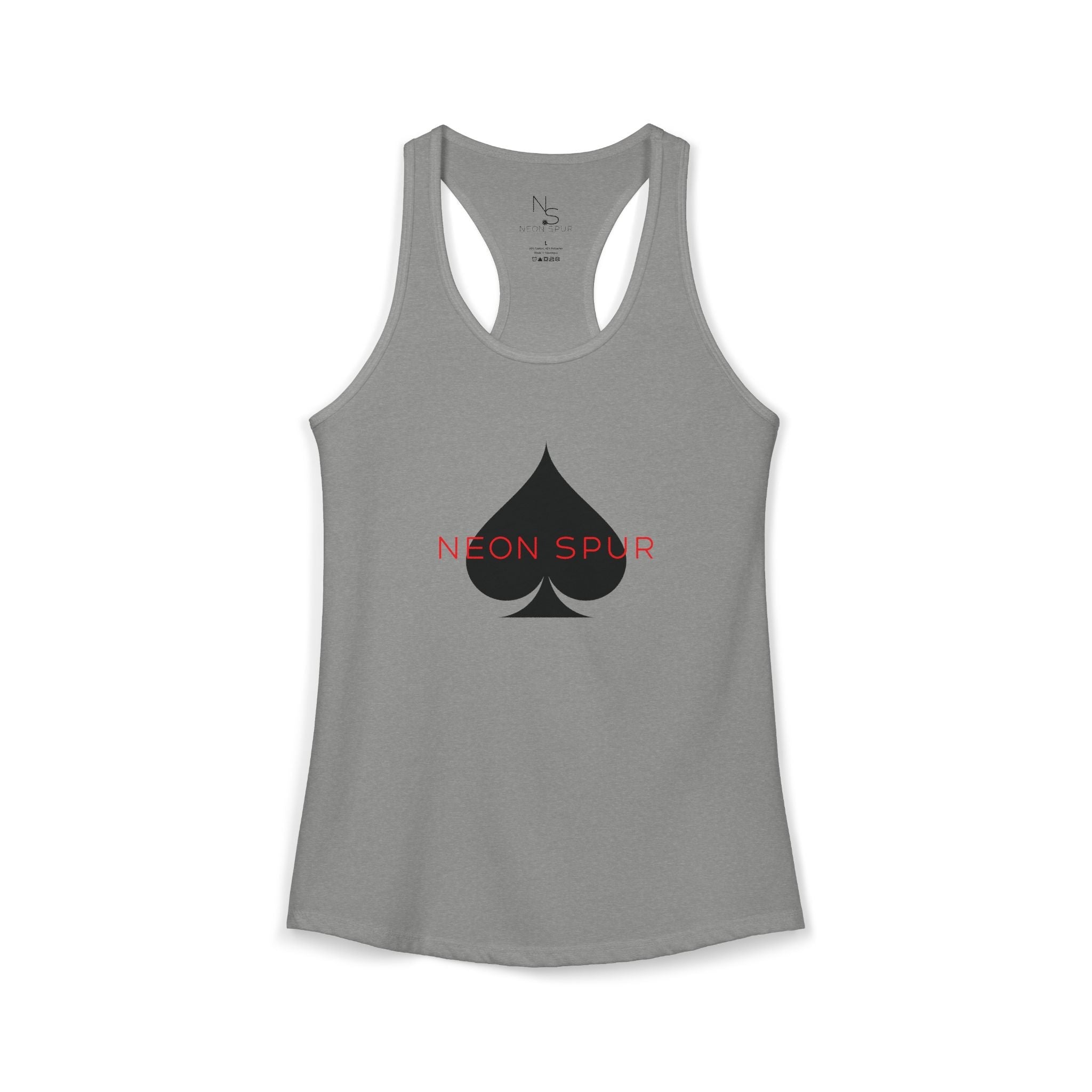 Neon Spur Logo Spade Racerback Tank Top