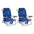 Backpack Beach Chairs for Adults Capacity 300 LBS Low 5 Position Beach Chair with Pouch Straps Folding Lightweight Reclining Aluminum Wide Lay Flat Single