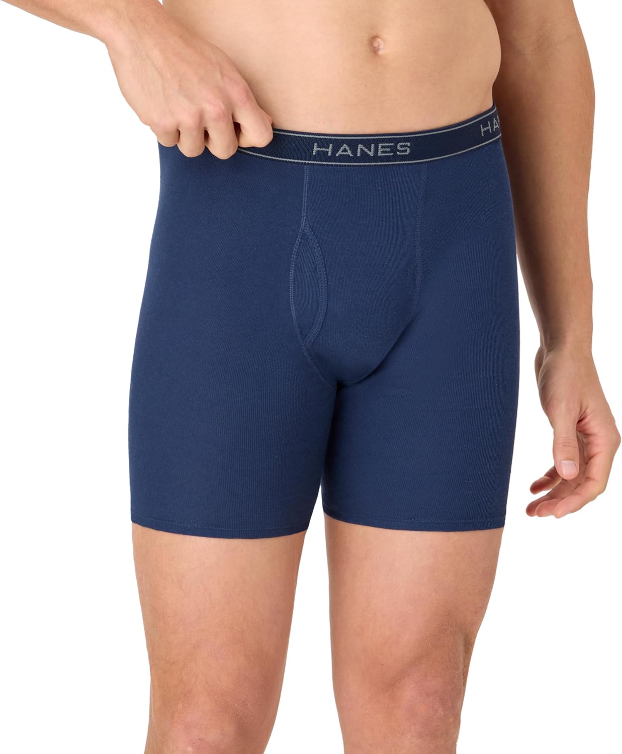 Hanes mens Underwear Boxer Briefs Pack, Cool & Breathable Cotton Moisture-wicking Underwear for Men, No Ride Up