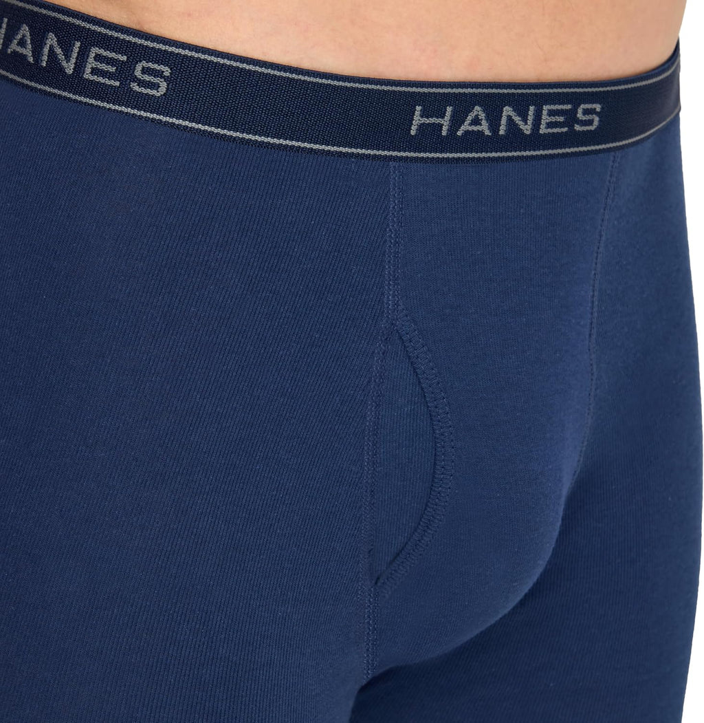 Hanes mens Underwear Boxer Briefs Pack, Cool & Breathable Cotton Moisture-wicking Underwear for Men, No Ride Up