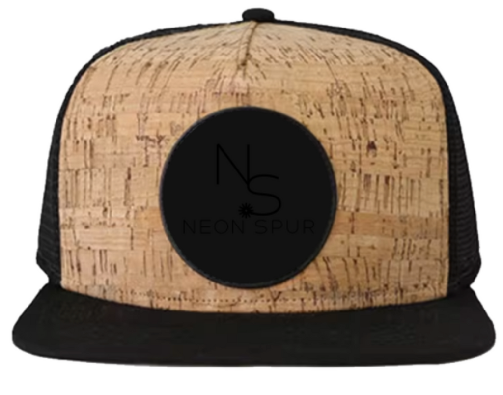 Neon Spur Emblem Patch Cork Trucker Hat