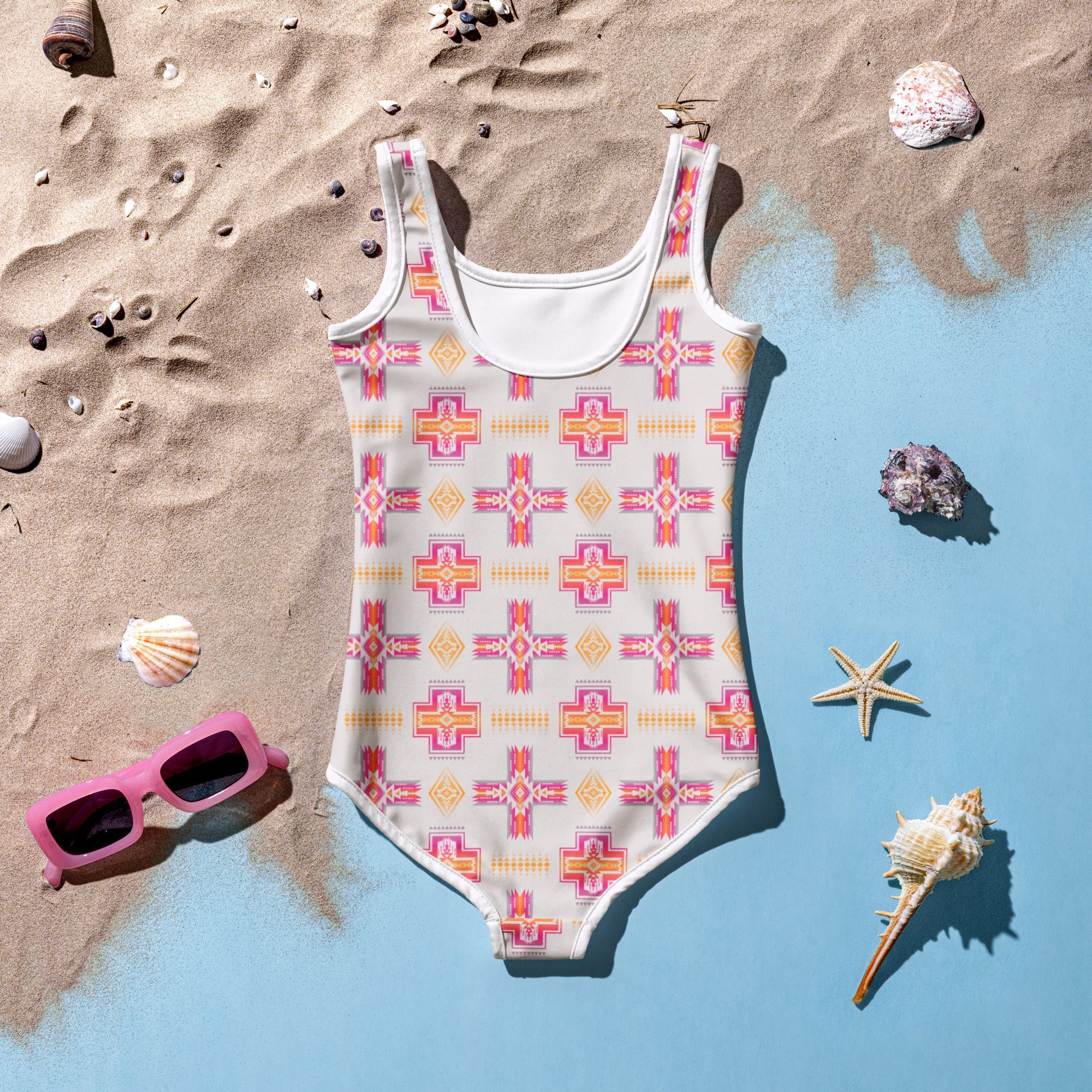 Aztec Trail Girls Swimsuit - Sizes 2T-7