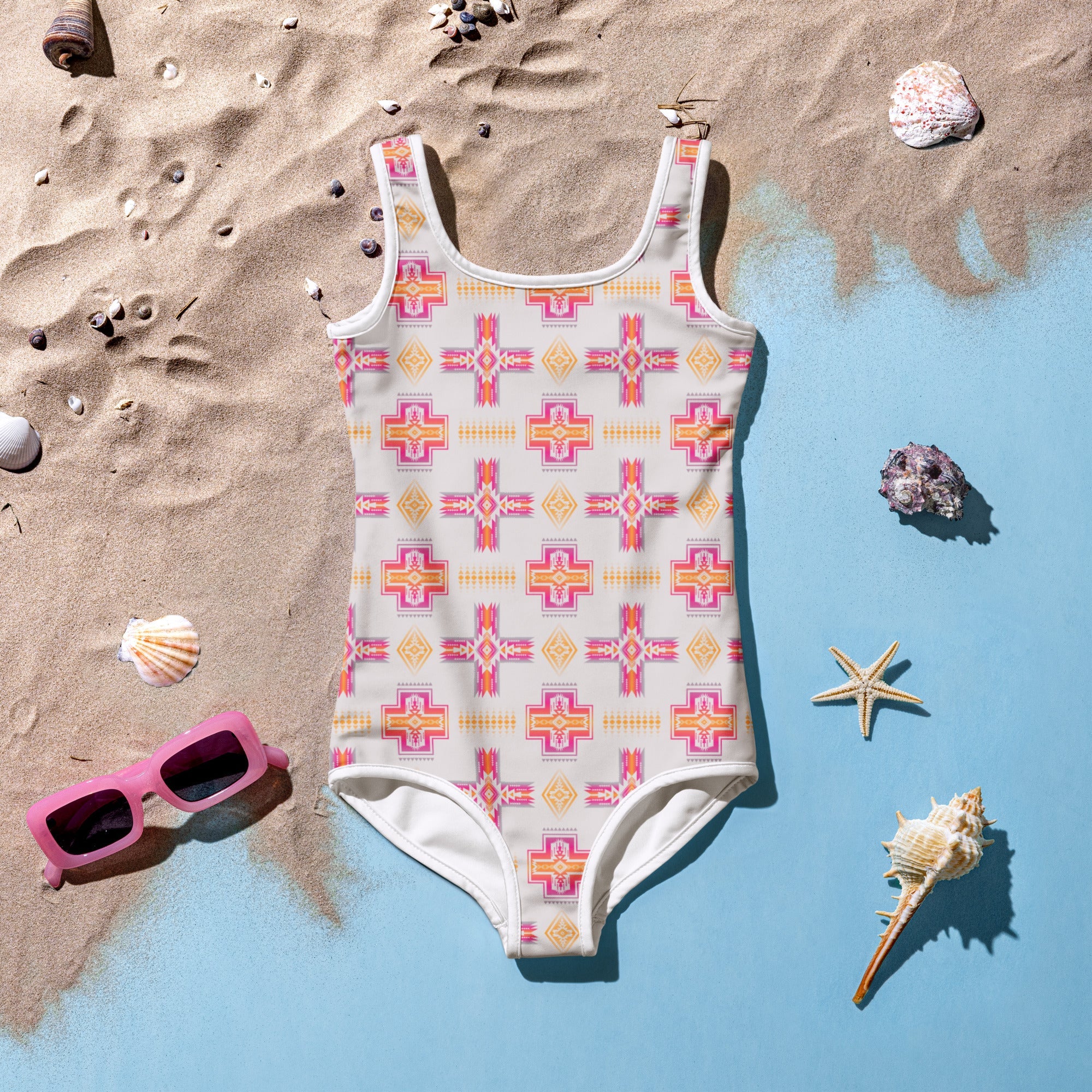 Aztec Trail Girls Swimsuit - Sizes 2T-7