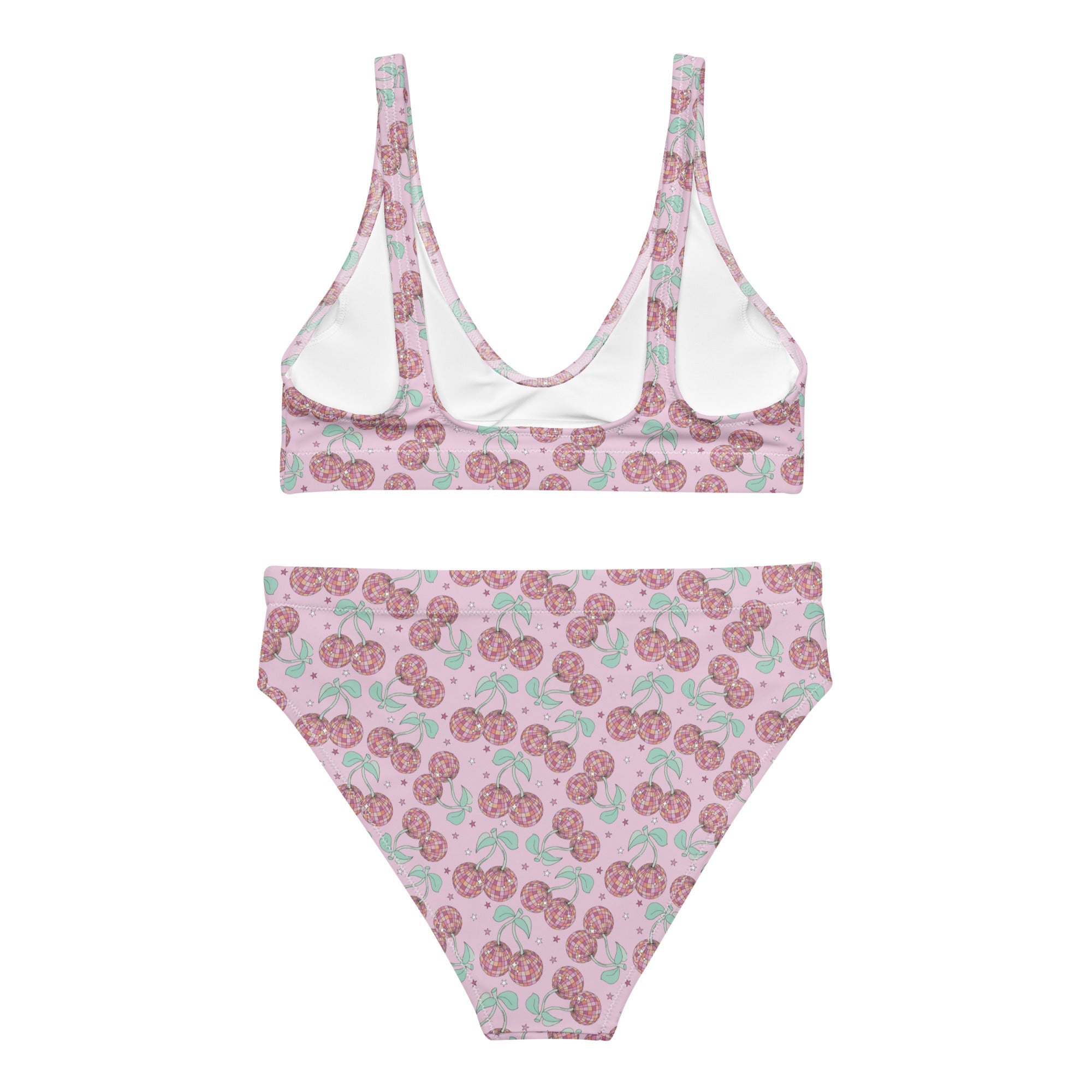 Cherry Groove High Waist Bikini