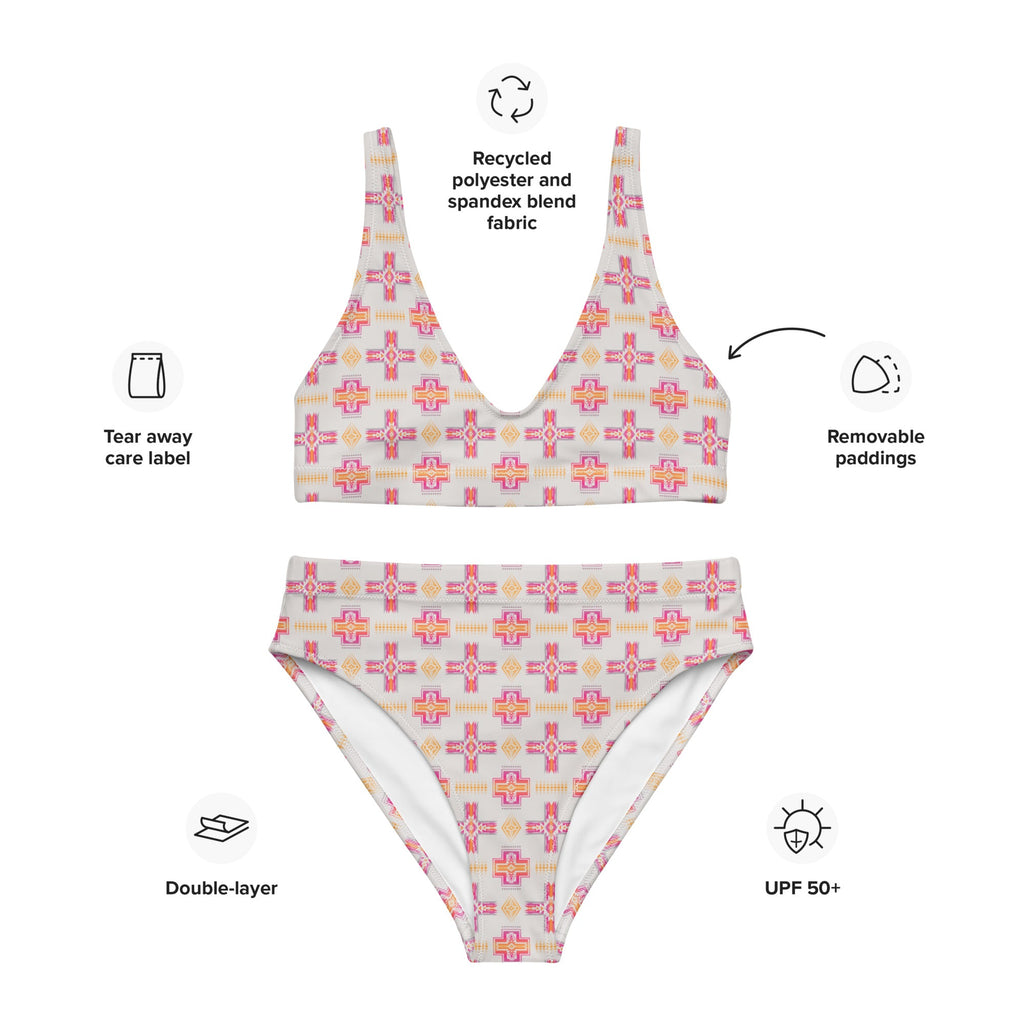 Aztec Trail High-waisted Bikini