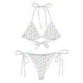 Watercolor Neon Boots String Bikini