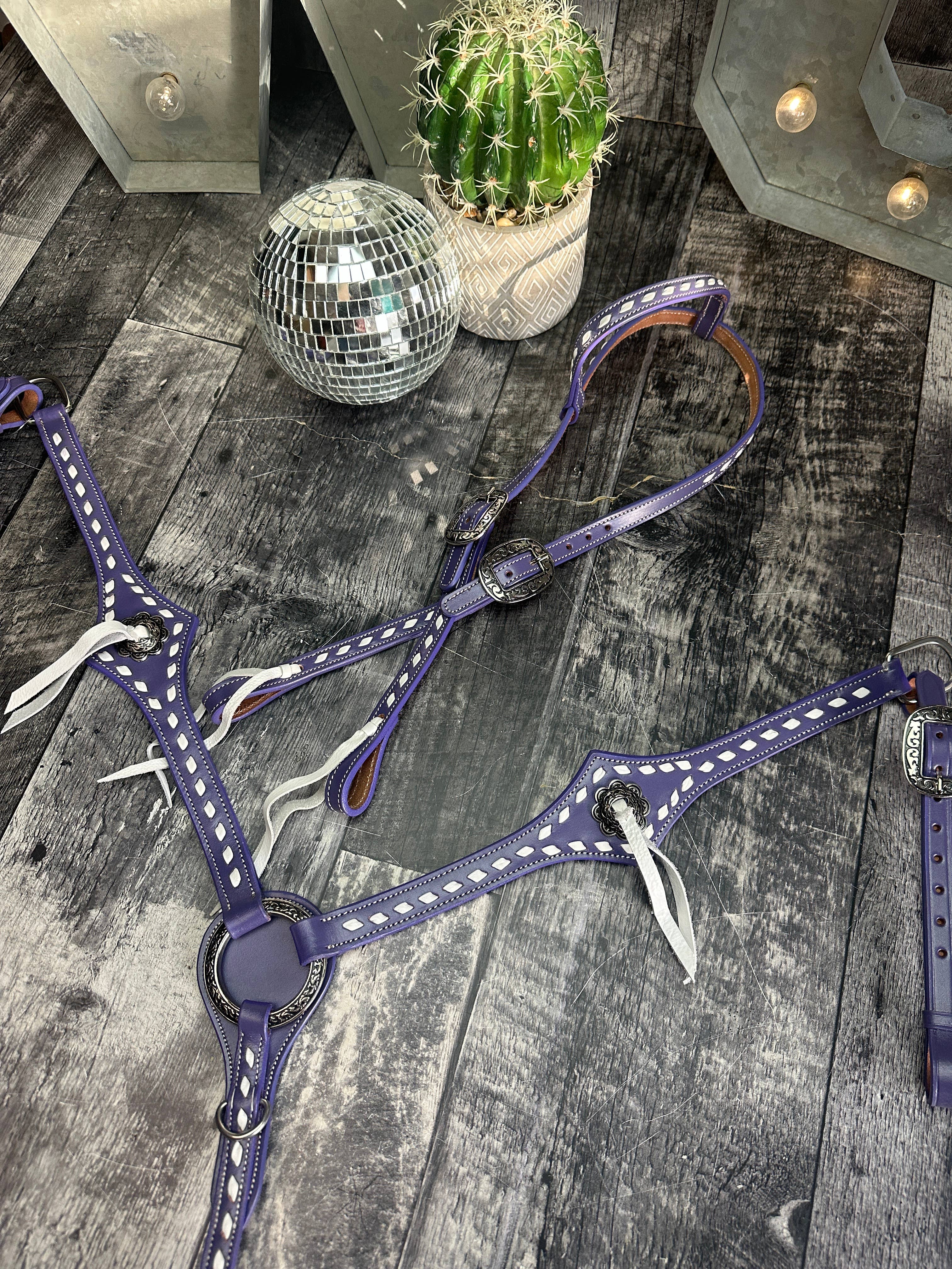 Buckstitchin’ Beauty Purple Tack Set